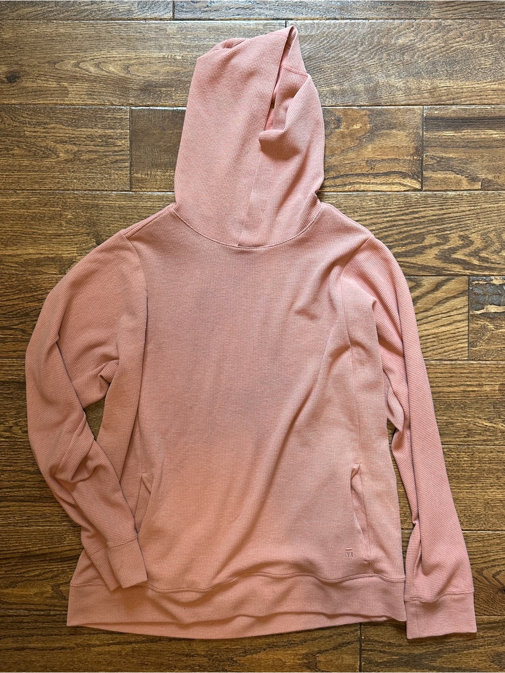Tommy John Blush Pink Knit Set with Hooded Pullover and Joggers